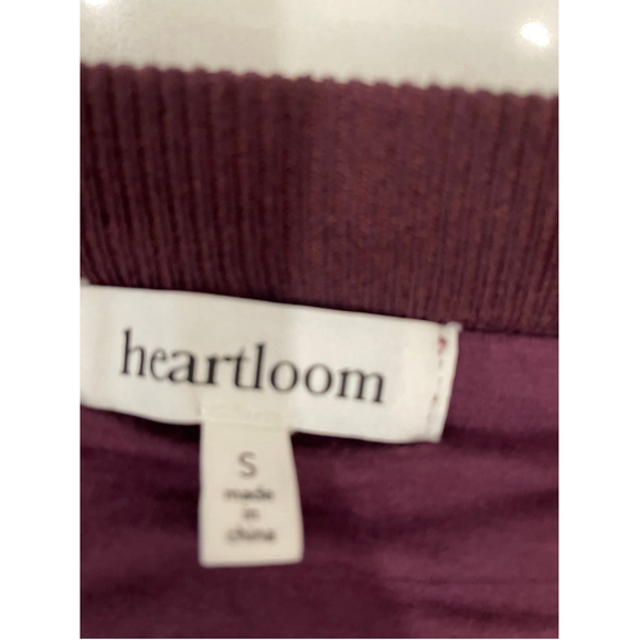 Revolve Heartloom Knit Crochet Maxi Skirt Sheer Womens Burgundy Small Slit - Picture 8 of 9